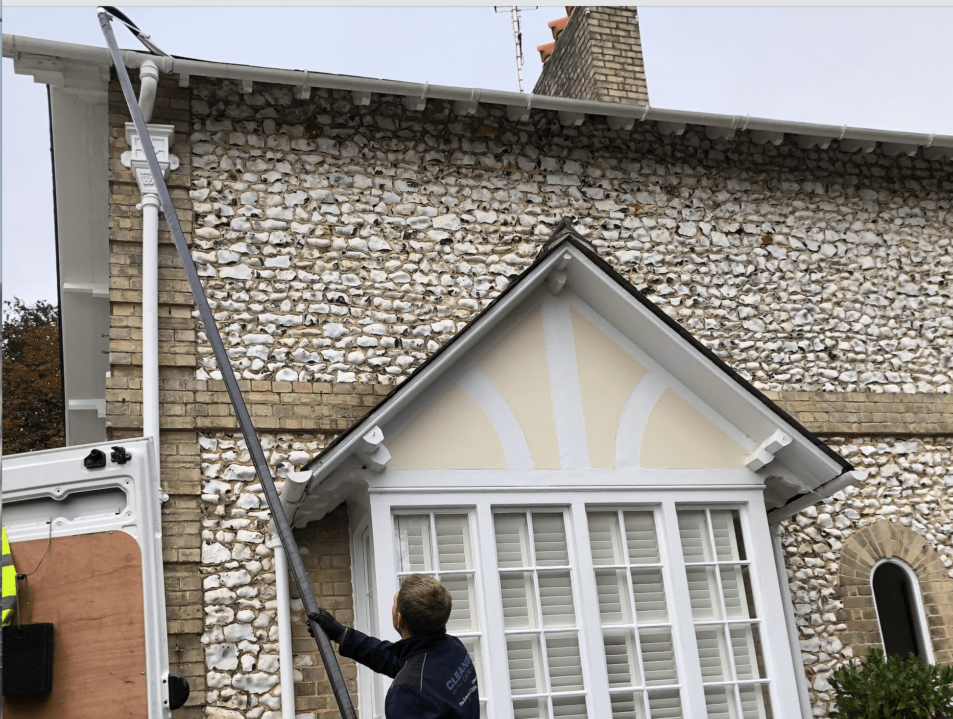 Professional gutter cleaning tools and equipment used by The Roof Moss Cleaners in London Colney